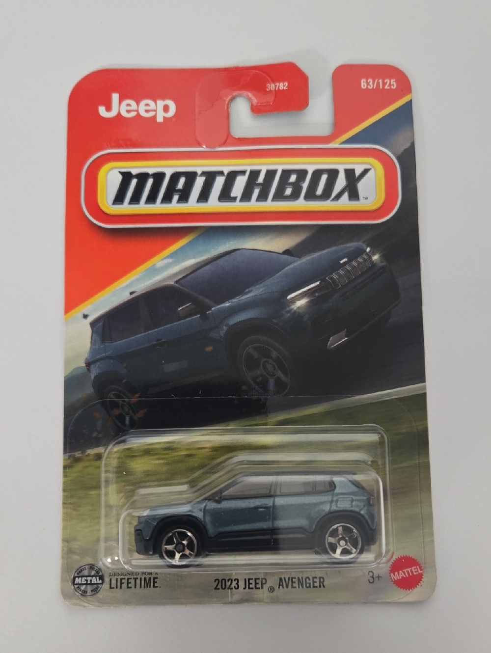 Match 2023 Jeep Avenger Toy Car - Blue